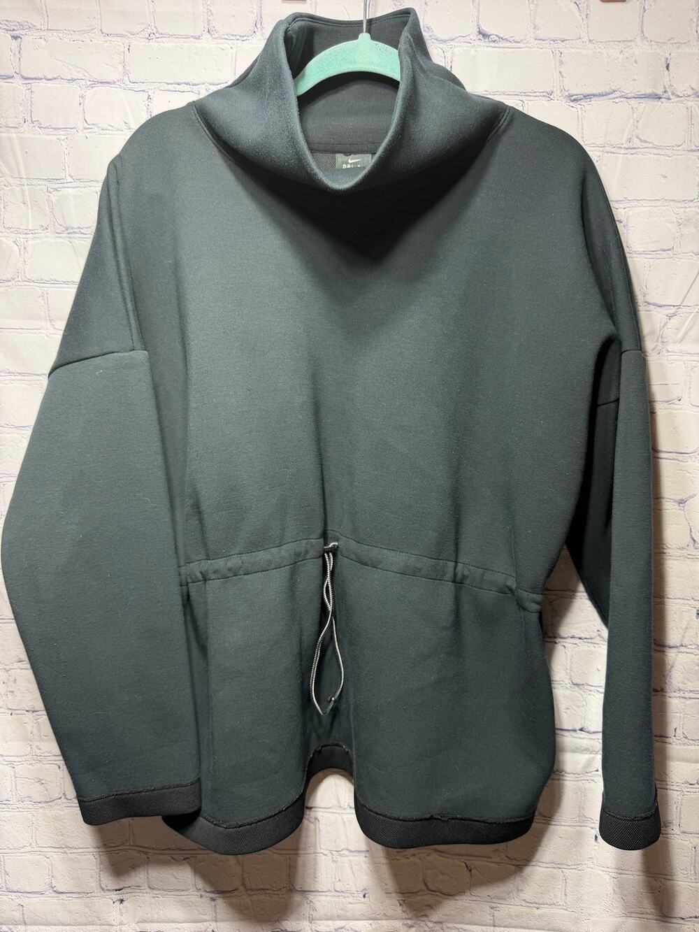 Nike Womens Dri-Fit Therma Flex Training Cowl Neck Sweatshirt Black Sz XL
